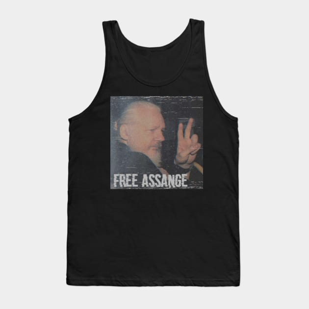 Free Julian Assange Tank Top by The Libertarian Frontier 